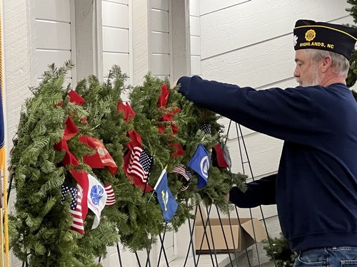 The Air Force wreath.